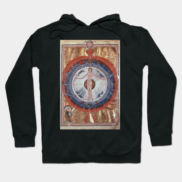 Saint Hildegard Vision of Universal Man Hoodie by softbluehum